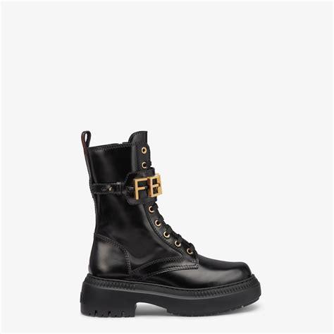 fendi print ugg boots|Fendi leather boots.